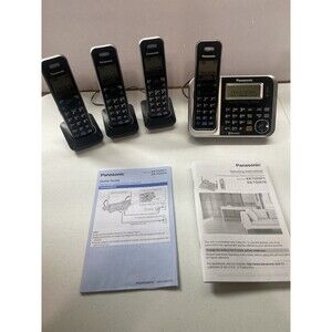 Panasonic KX-TG7871 Cordless Phone Main Base 4 Handsets Chargers Bluetooth RJ11